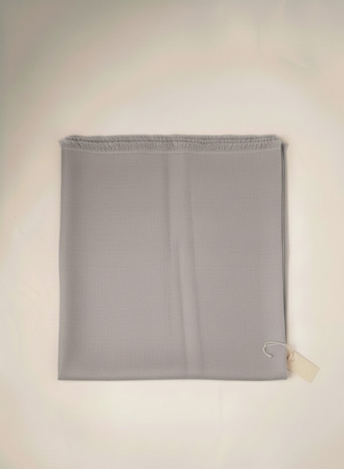 grey color pure pashmina female stole 