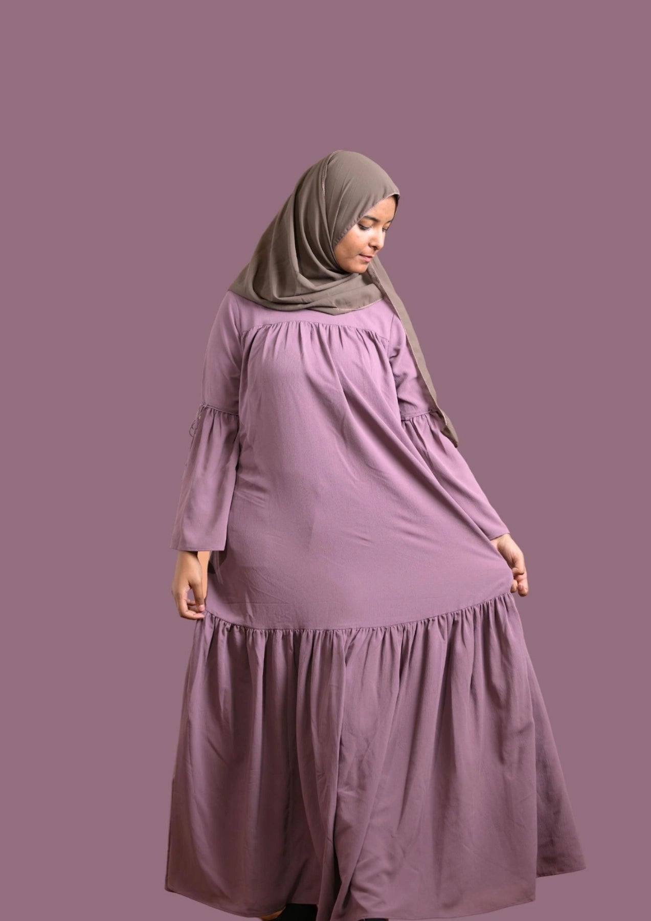 Light Purple Color Abaya