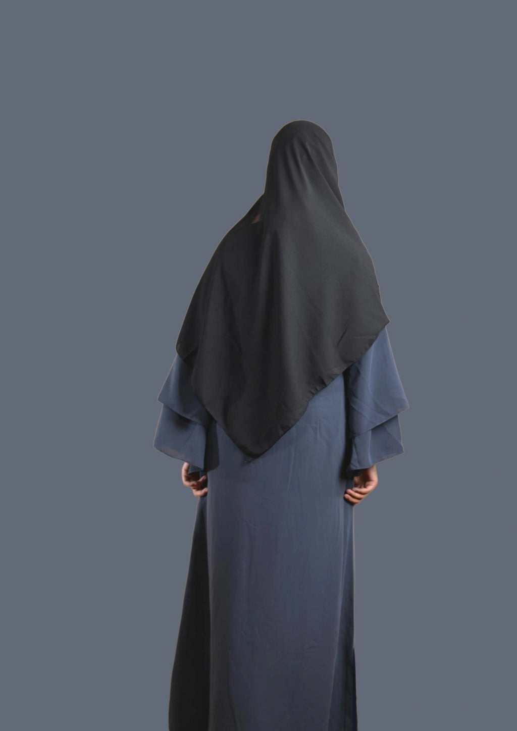 baraqah female blue color modest fashion abaya for women 