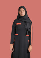 baraqah female modest fashion black abaya for girls 