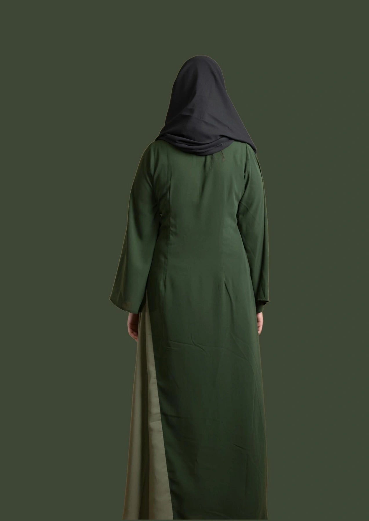 Olive & Dead Mint Abaya