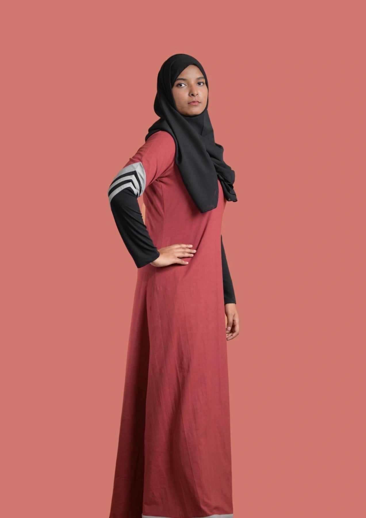 Rust Color Sportswear Abaya