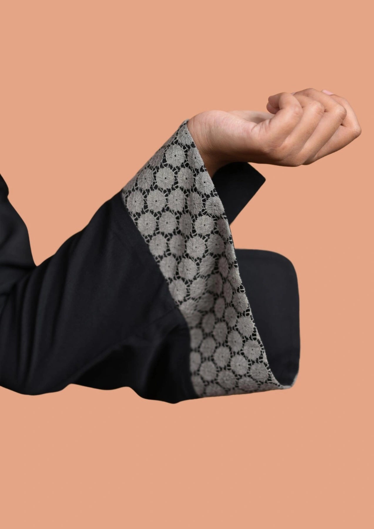 baraqah female black color modest fashion abaya for women 