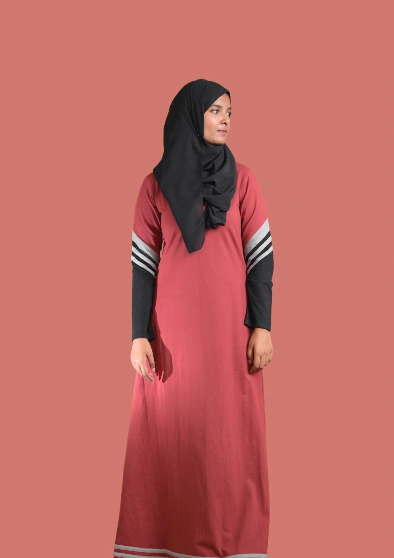 Rust Color Sportswear Abaya
