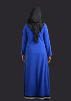 baraqah modest fashion blue abaya for women