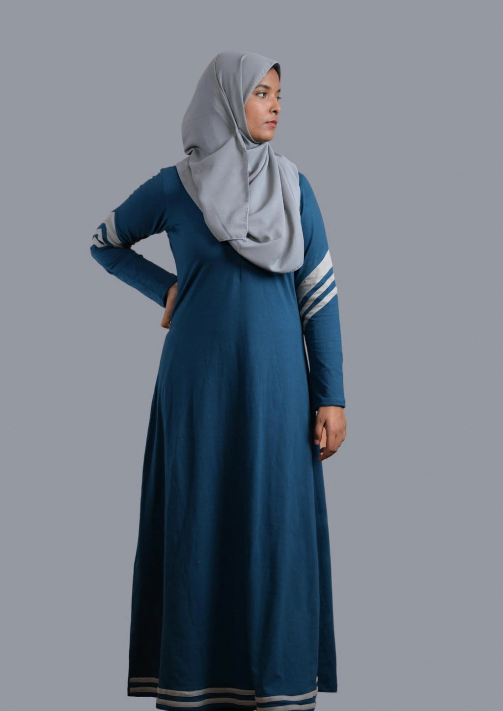 Teal Blue Sportswear Abaya