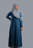Teal Blue Sportswear Abaya