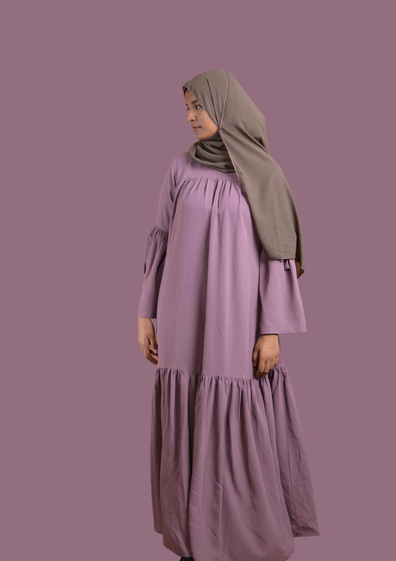 Light Purple Color Abaya