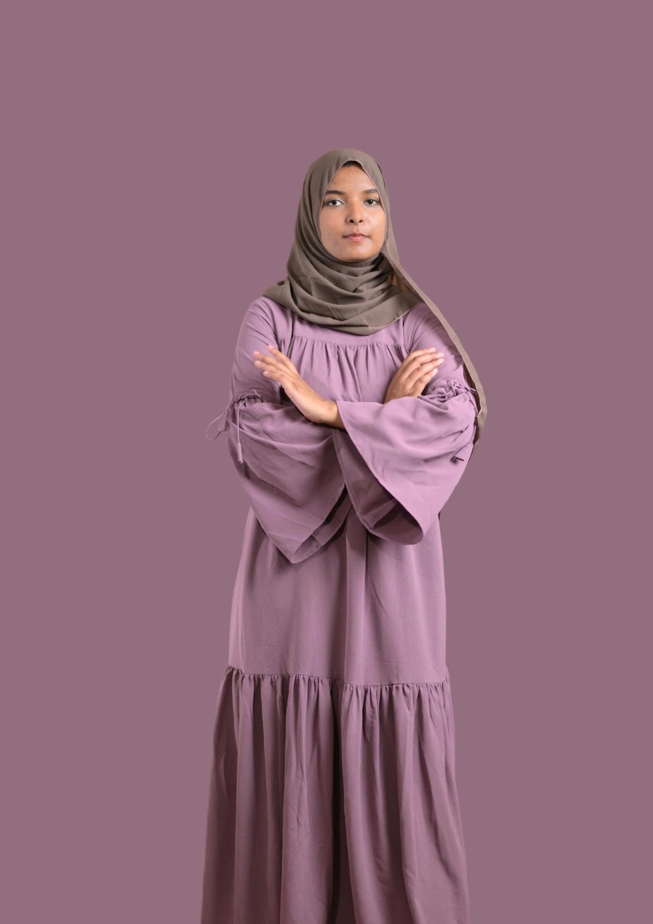Light Purple Color Abaya