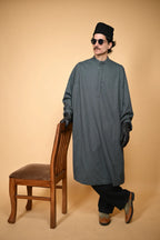 baraqah aquamarine lined men pheran 