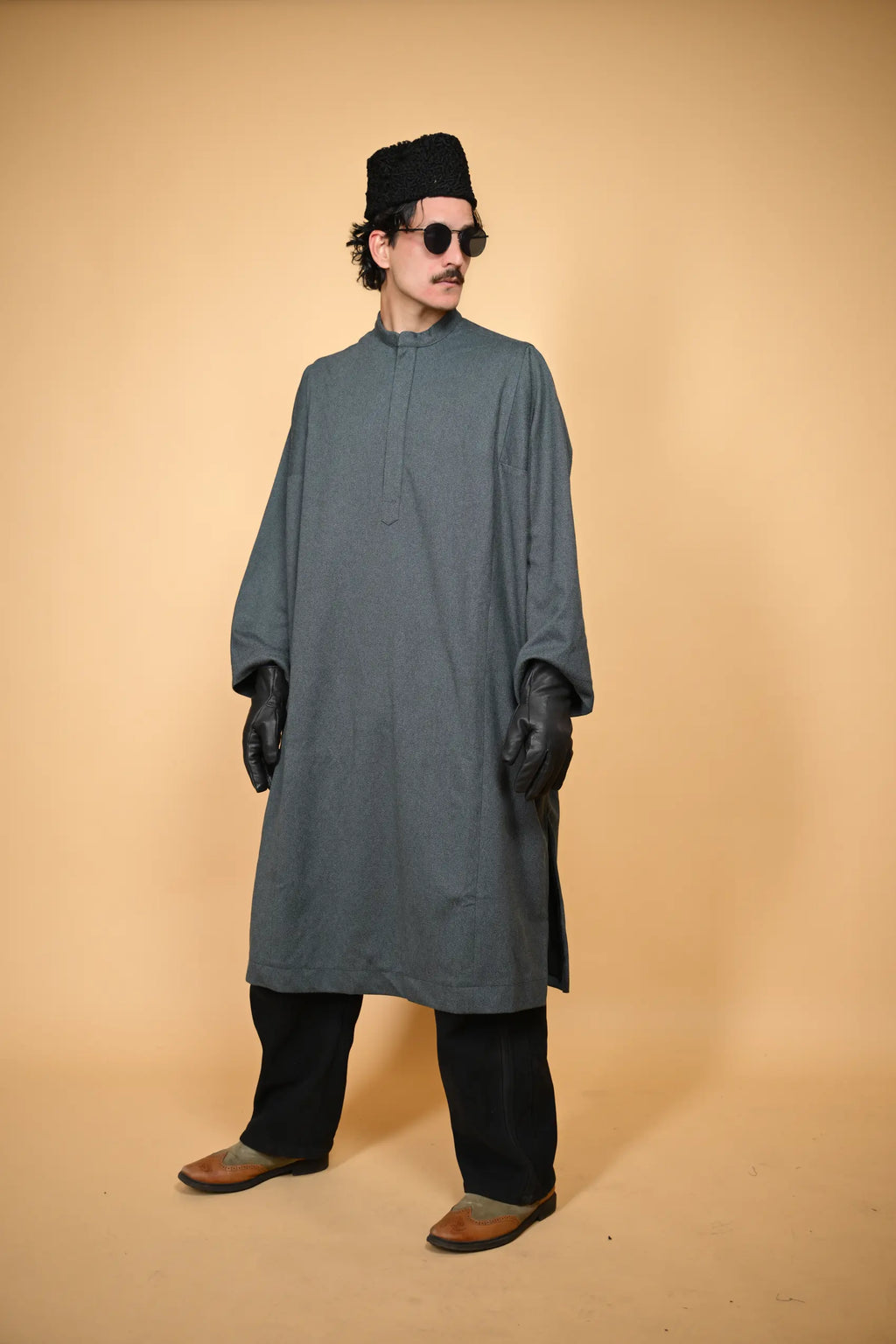 baraqah aquamarine lined men pheran 