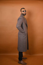 baraqah ash grey winter overcoat for men