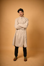 Beige Herringbone Pheran