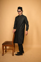 black pathan kameez shalwaar for men 