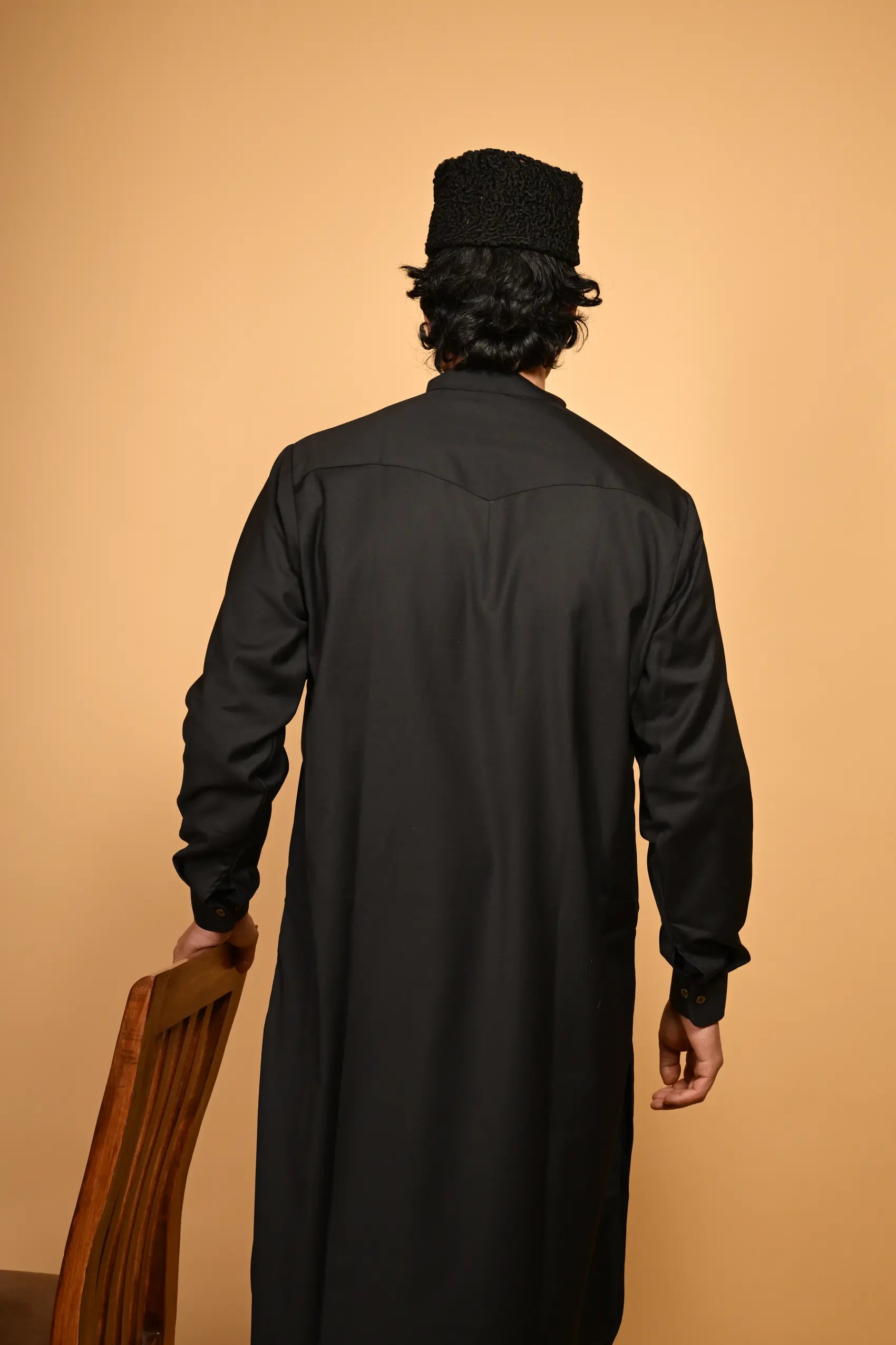 black tamtadu kameez shalwar for men 