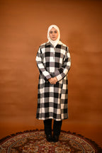 Black & White kashmiri Traditional Pheran