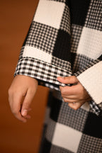 Black & White kashmiri Traditional Pheran