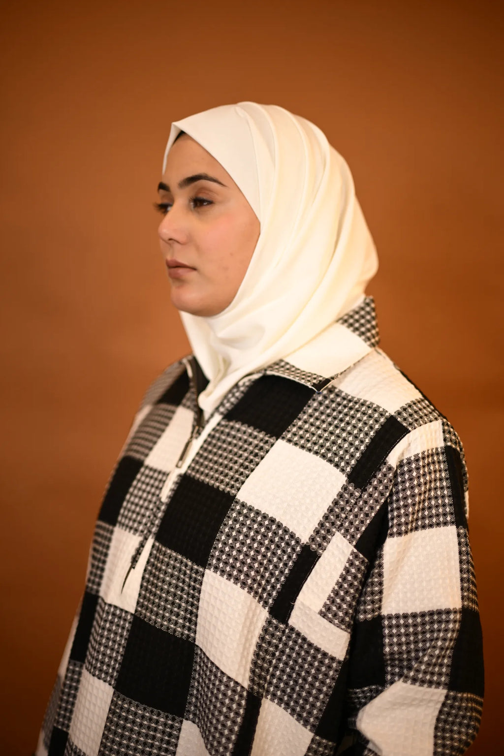 Black & White kashmiri Traditional Pheran