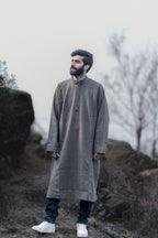 Blue Line Check Gray Pheran