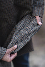 Blue Line Check Gray Pheran