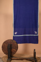 baraqah pure pashmina blue color shawl for female