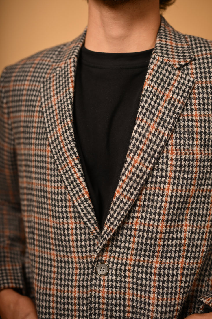 Brown With Black Glen Check Blazer