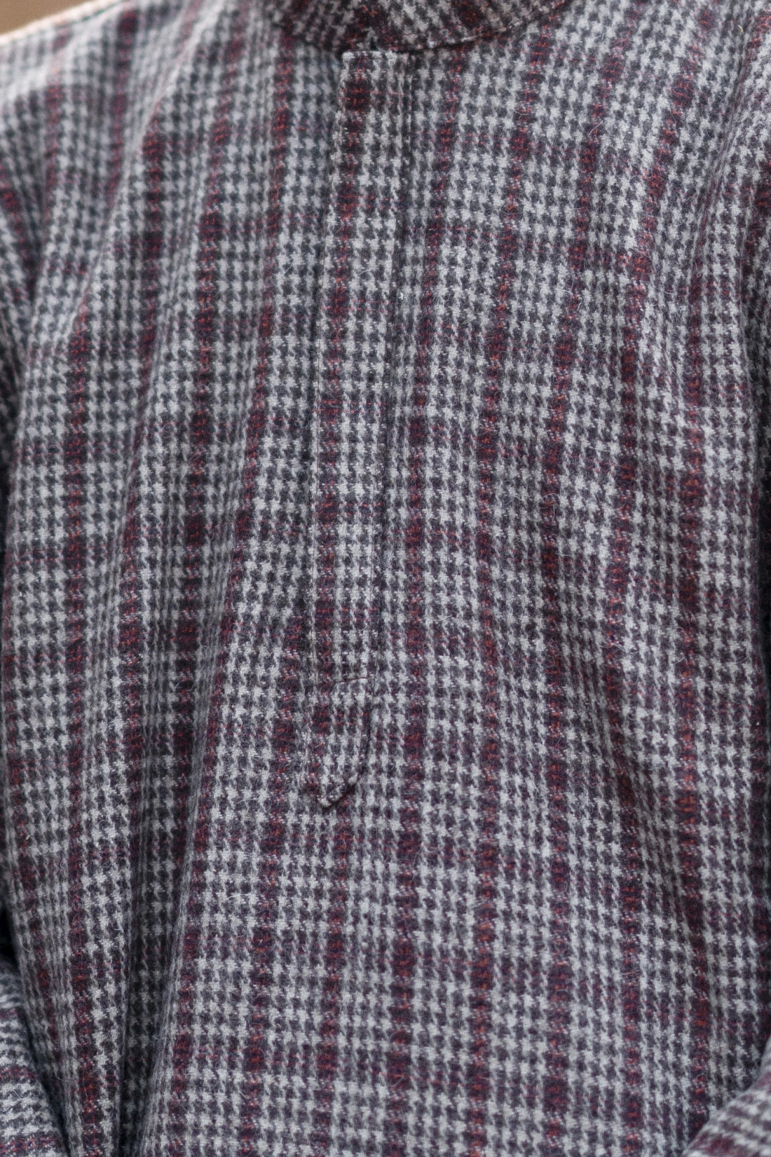 baraqah brown cream royal check winter pheran for men 