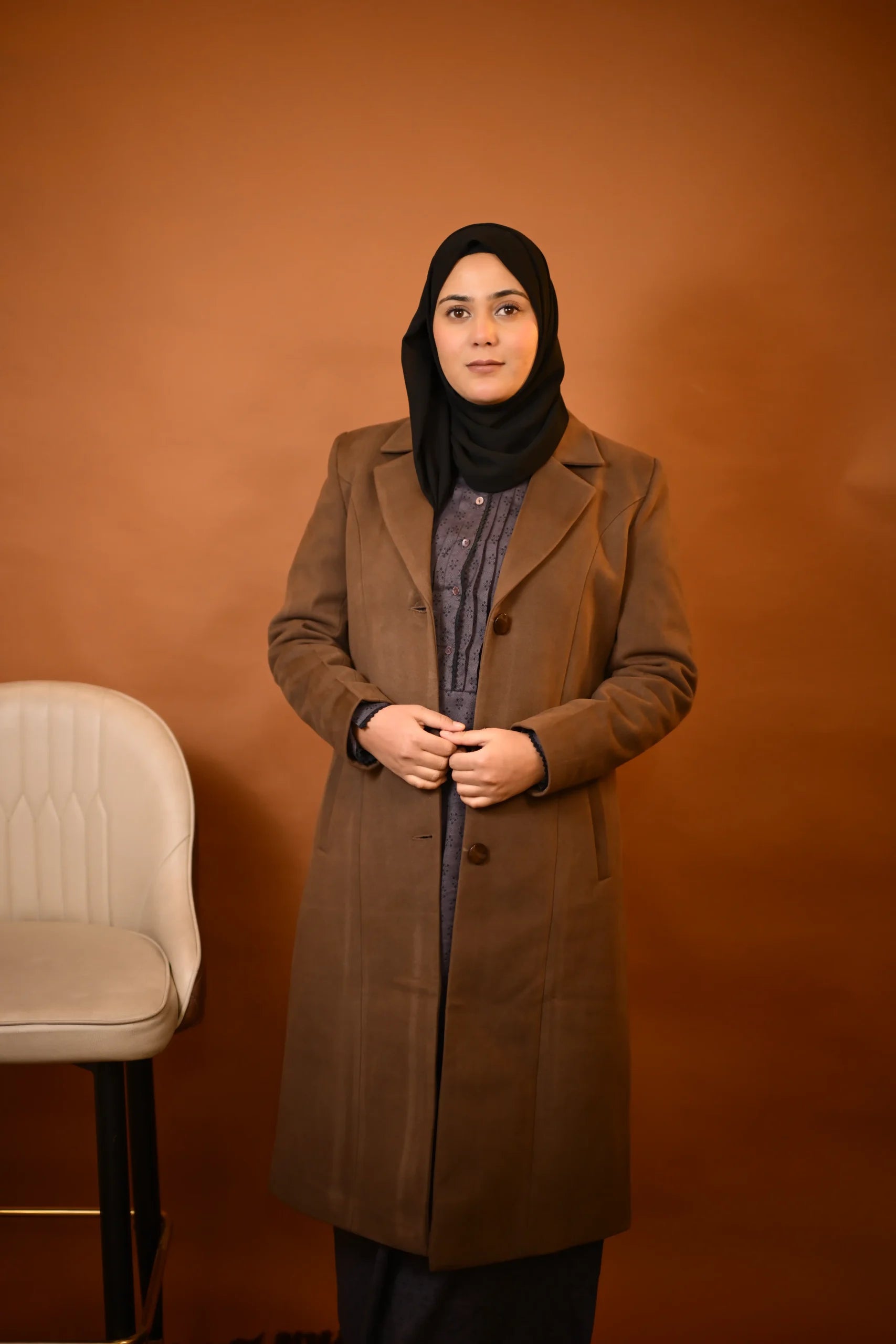 Sepia Brown Overcoat