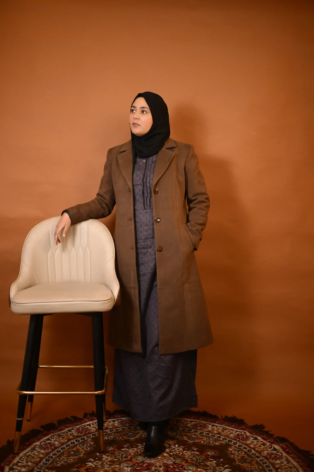 Sepia Brown Overcoat