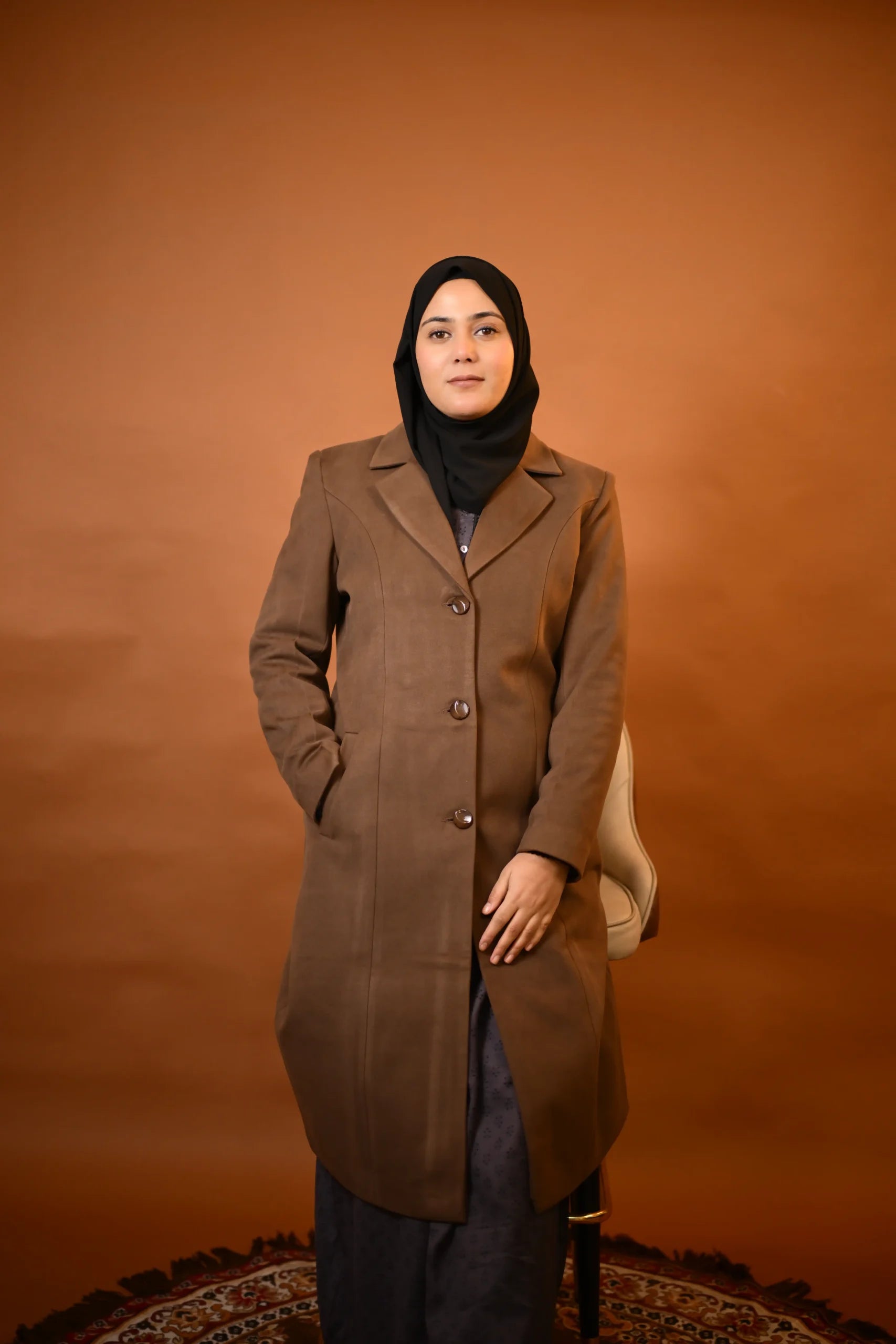 Sepia Brown Overcoat