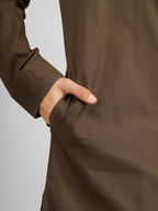 Elara Brown Lycra Cotton Kameez Shalwar