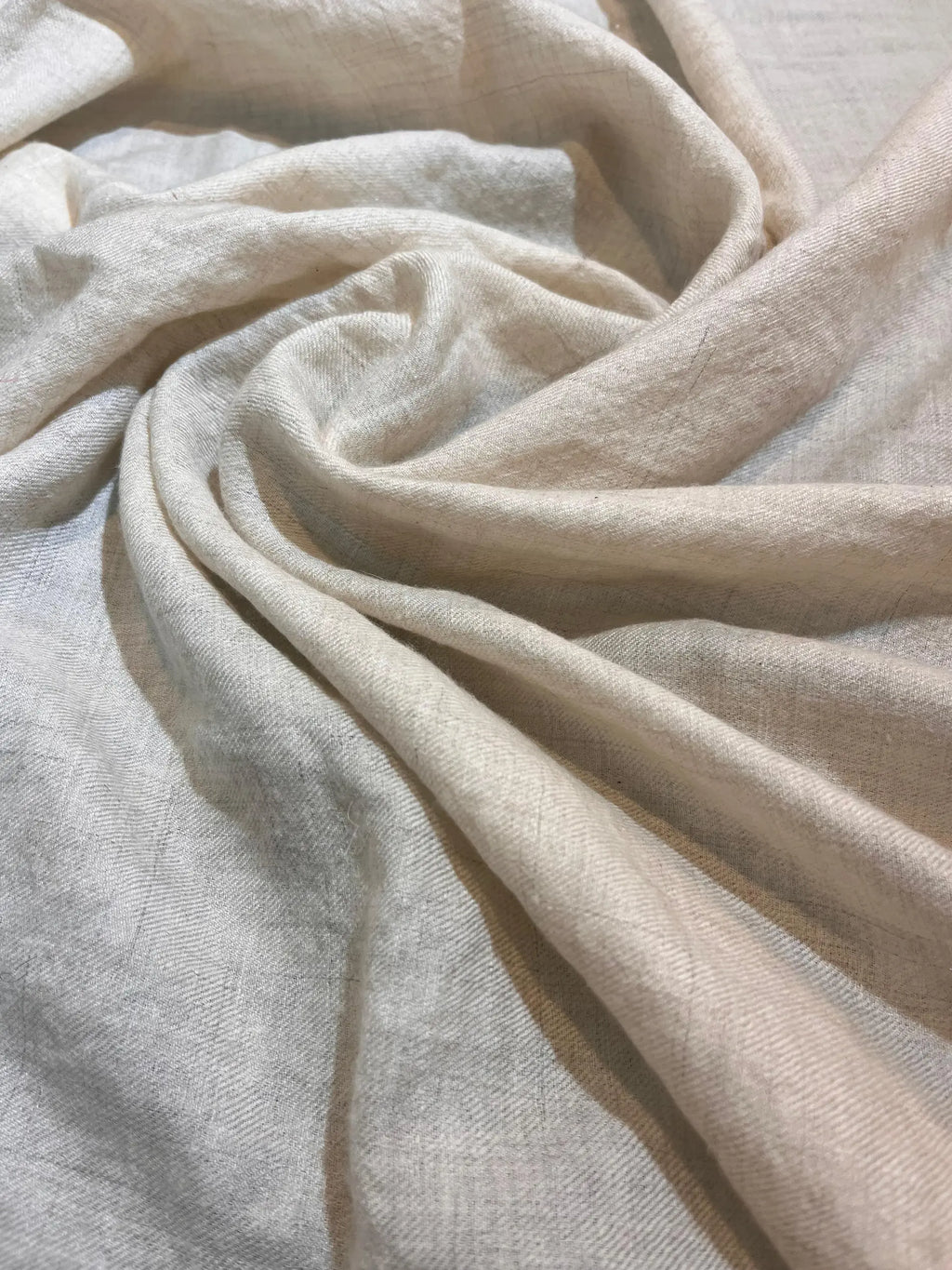 Natural White Handwoven Cashmere – 60 GSM
