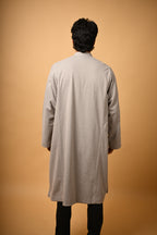 Cremish Grey Herringbone Pheran