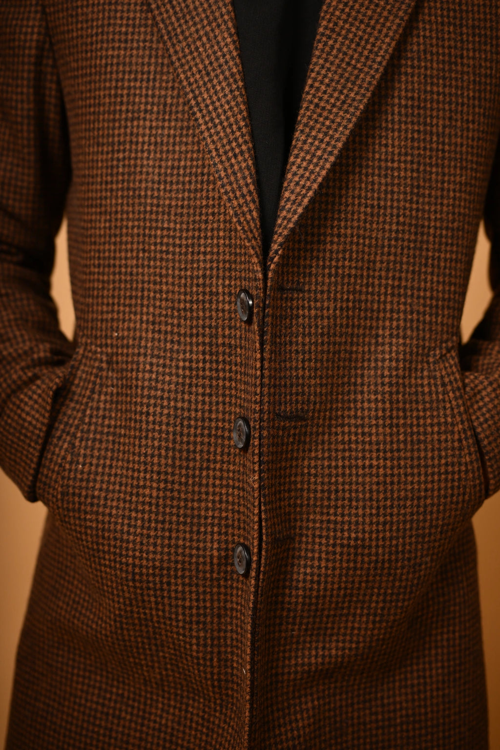 baraqah Coffee Brown winter overcoat for men