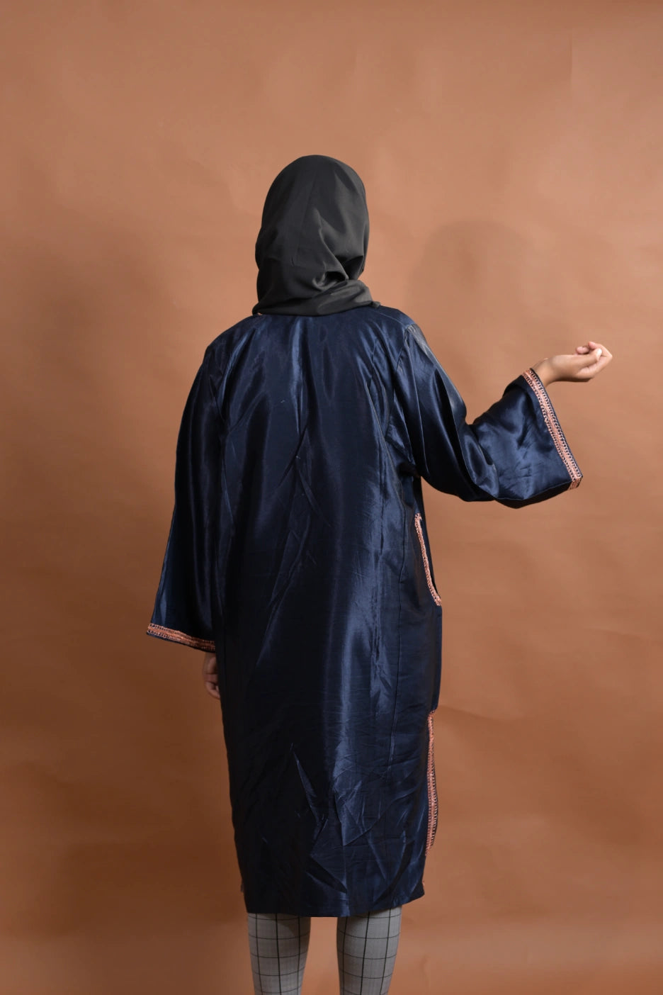 Dark Blue Kashmiri Pheran For Females