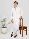 Embroidered White Kurta Pajama