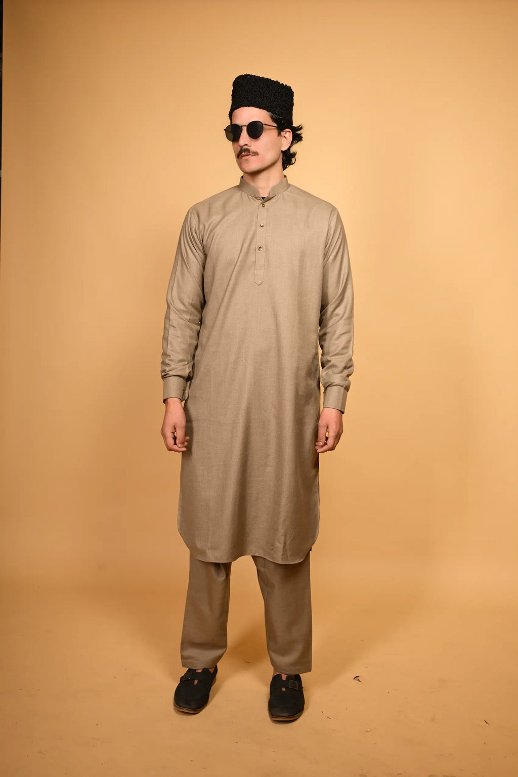 Suf Jakan Fawn Kameez Shalwar
