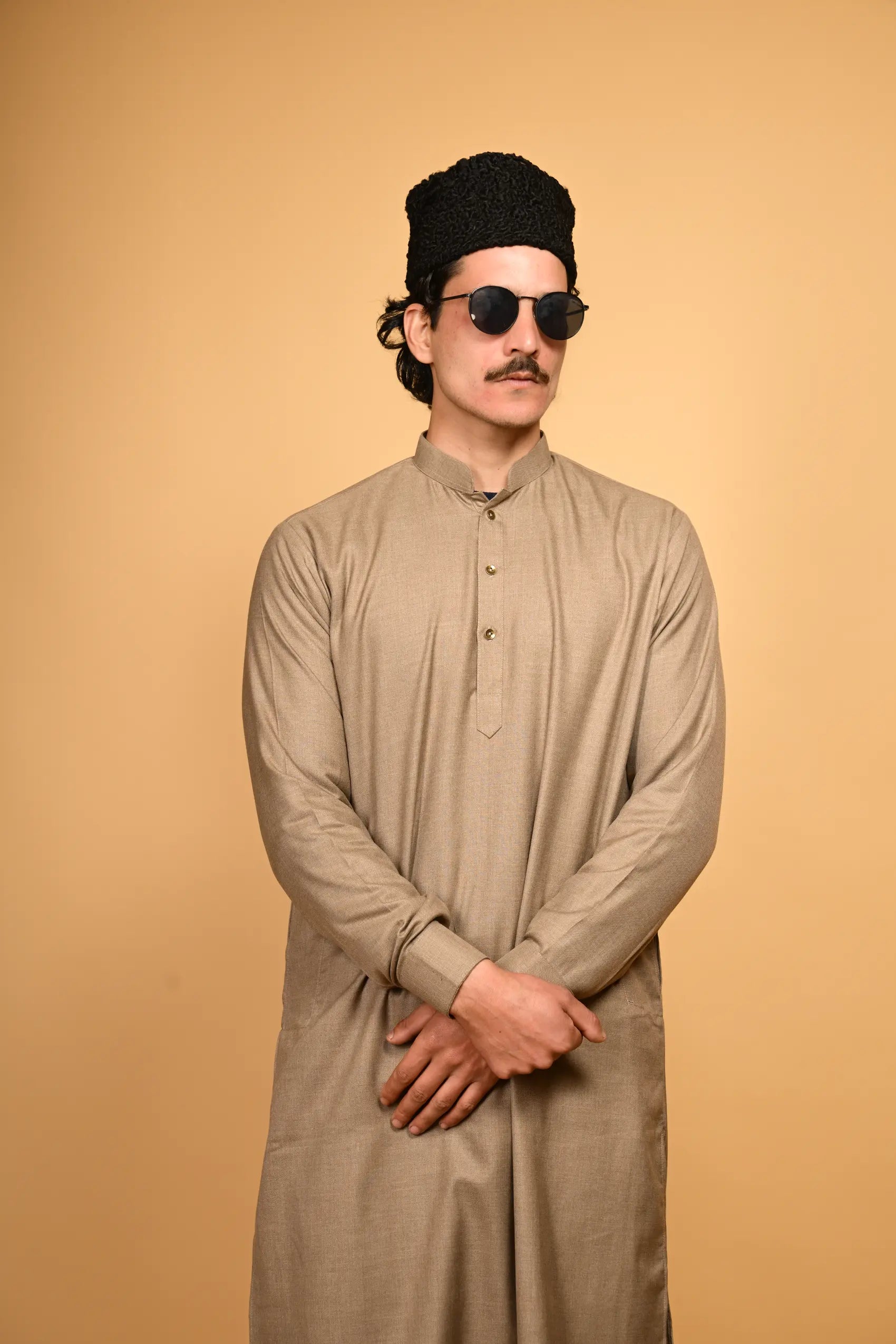 Suf Jakan Fawn Kameez Shalwar