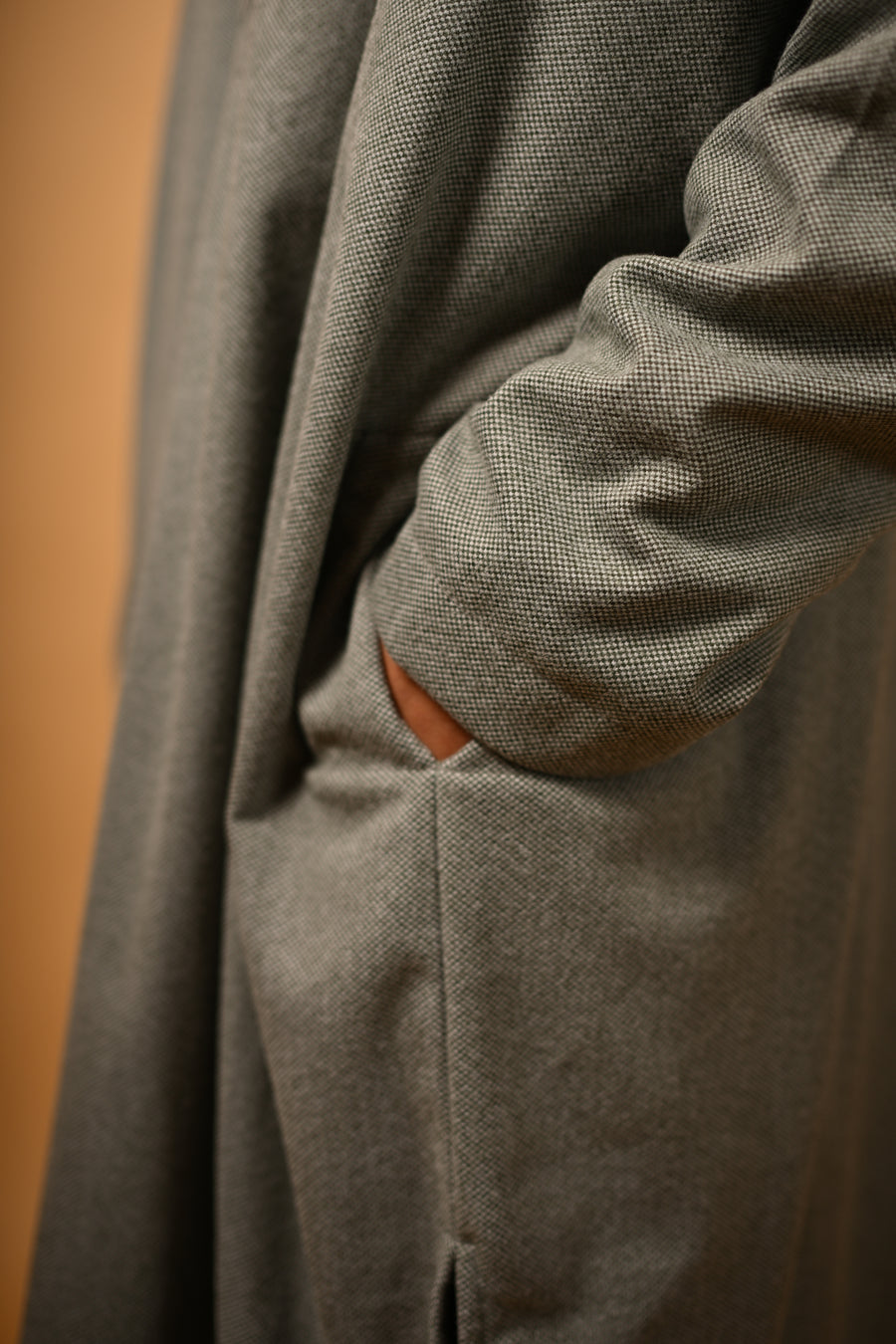 Light Green Dotted winter Pheran for men 
