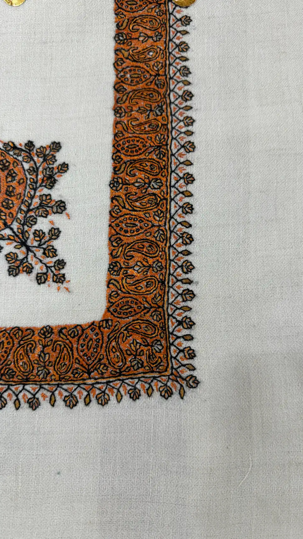 baraqah hand embroided pure pashmina shawl for women 