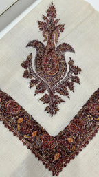 baraqah hand embroided pure pashmina shawl for women 