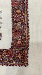 baraqah hand embroided pure pashmina shawl for women 