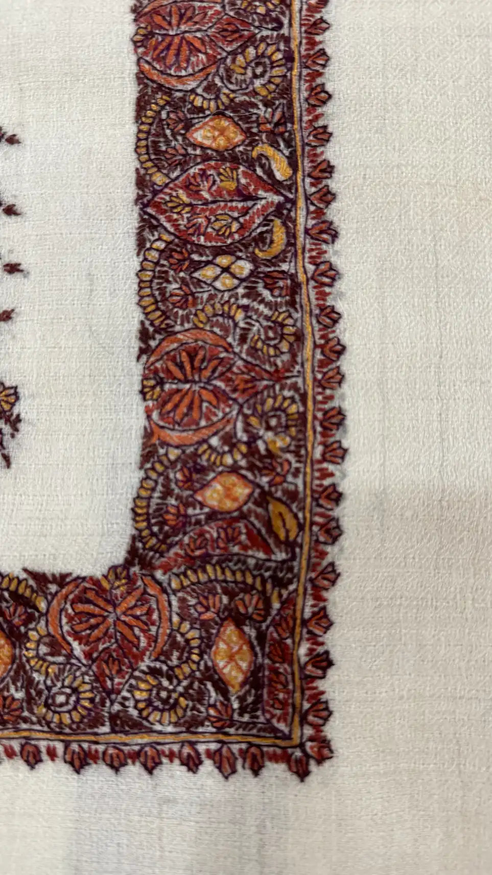 baraqah hand embroided pure pashmina shawl for women 