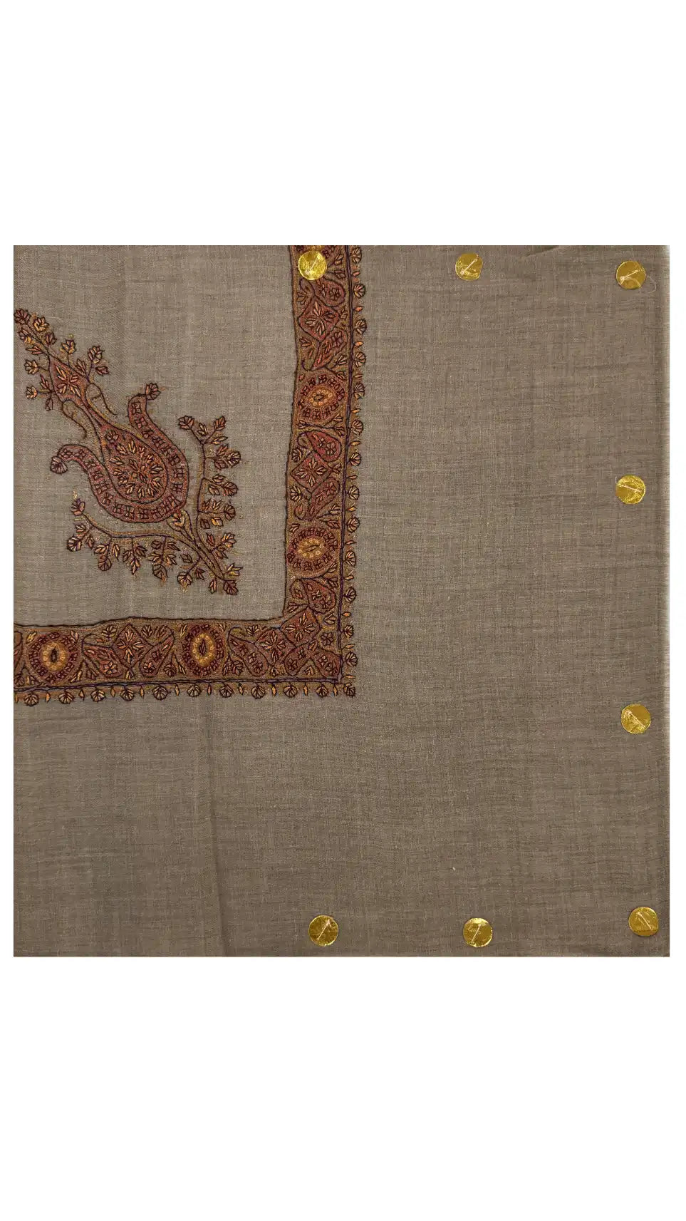 Cashmere Pashmina Hand Embroidered Rumal