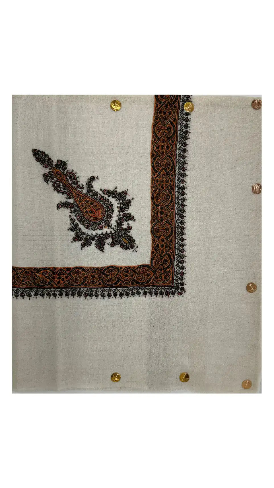 baraqah hand embroided pure pashmina shawl for women 