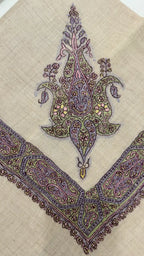 baraqah hand embroided pure pashmina shawl for women 