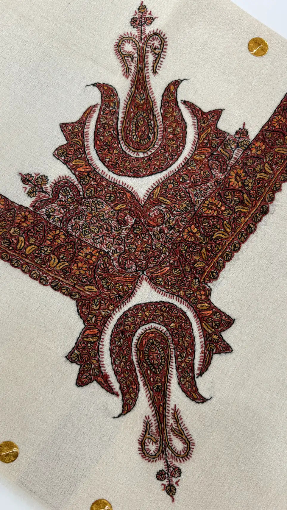 baraqah hand embroided pure pashmina shawl for women 