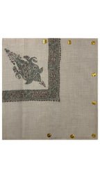 Cashmere Pashmina Hand Embroidered Rumal