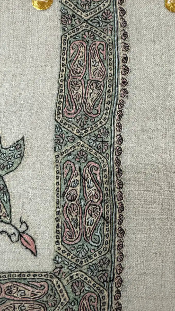 Cashmere Pashmina Hand Embroidered Rumal