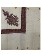 baraqah hand embroided pure pashmina shawl for women 